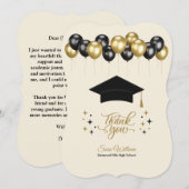 卒業お礼の手紙 (正面/裏面)