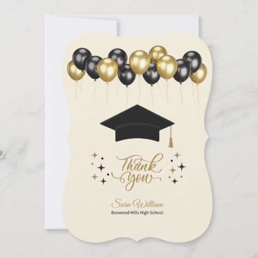 卒業お礼の手紙 (正面)