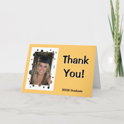 卒業お礼 サンキューカード (正面)