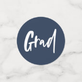 卒業お祝いネイビーブルーグラード コンフェッティ (スモール正面)