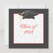 卒業お祝いパーティの招待状カード 招待状 (裏面)