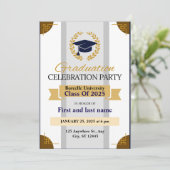 卒業お祝いパーティー 招待状 (スタンド正面)