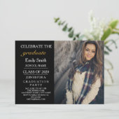 卒業お祝いパーティー 招待状 (スタンド正面)