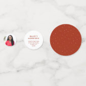 卒業お祝いレッド卒業 コンフェッティ (裏面)