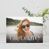 卒業お祝い卒業記念パーティー3写真 招待状 (スタンド正面)