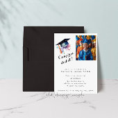 卒業お祝い招待状 招待状