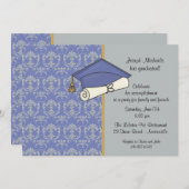 卒業お祝い招待状 招待状 (正面/裏面)