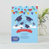 卒業お祝い招待状 招待状 (スタンド正面)