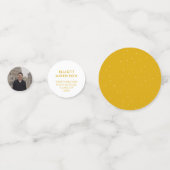 卒業お祝い黄金色 コンフェッティ (裏面)