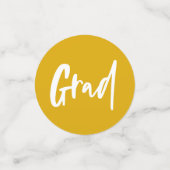 卒業お祝い黄金色 コンフェッティ (スモール正面)