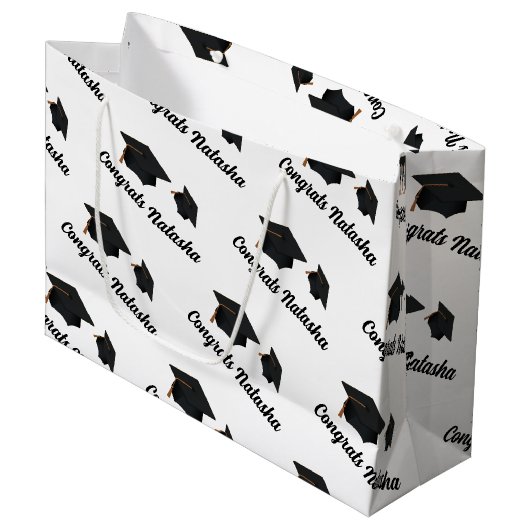 卒業お祝い ラージペーパーバッグ (正面アングル)