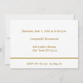 卒業お祝い 招待状 (裏面)