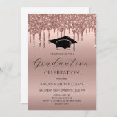 卒業お祝い 招待状 (正面/裏面)