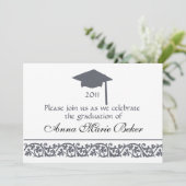 卒業お祝い 招待状 (スタンド正面)