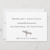 卒業お祝い 招待状 (裏面)