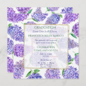 卒業お茶娘むらさきワルビス 招待状 (正面/裏面)