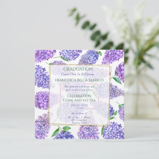 卒業お茶娘むらさきワルビス 招待状 (スタンド正面)