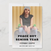 卒業から翌年の平和へ 案内状 (正面)