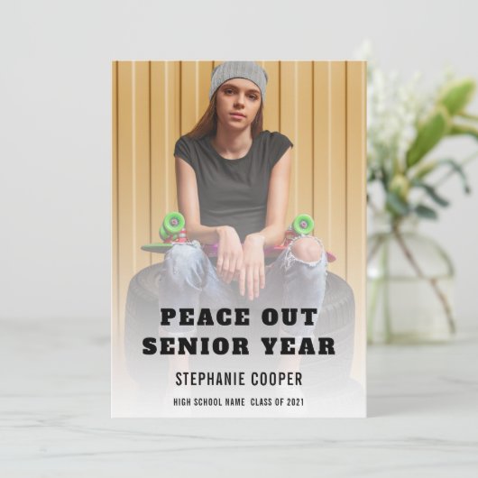 卒業から翌年の平和へ 案内状 (スタンド正面)