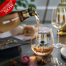 卒業が一段階熱くなる ステムなしワイングラス