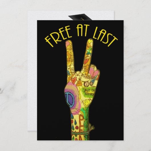 卒業が無報酬で 招待状 (正面/裏面)