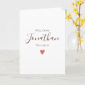 卒業が順調に進んでいる カード (黄色い花)