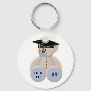 卒業くま2009年私はそれをしました! キーホルダー
