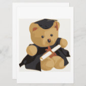 卒業くま 案内状 (正面/裏面)