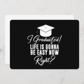 卒業したし、これから人生楽勝だよね! 招待状 (正面/裏面)