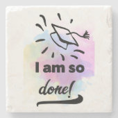 卒業したばかりだ ストーンコースター (正面)