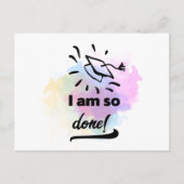 卒業したばかりだ ポストカード (正面)