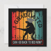 卒業したよ、もう寝てもいい？ 招待状 (正面)