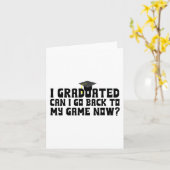 卒業したよ ゲームに戻ってもいいかな 学校卒業 カード (黄色い花)