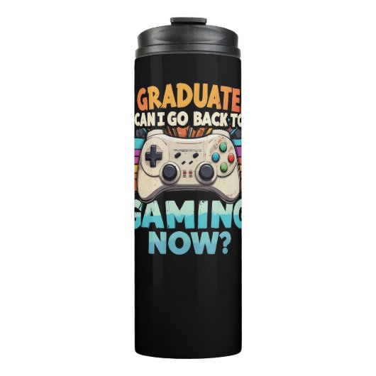 卒業したらゲーマーに戻れる タンブラー (正面)