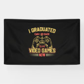 卒業したらビデオゲームに戻れる 横断幕 (横)