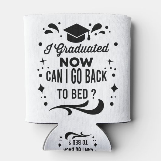 卒業したら今卒業したらベッドに戻れる 缶クーラー (裏面)