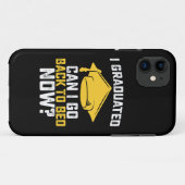 卒業したら今卒業したらベッドに戻れる Case-Mate iPhoneケース (裏面(横))