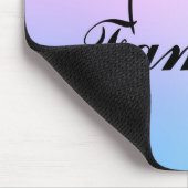 卒業したパステルの背景に対する家族ハート マウスパッド (コーナー)