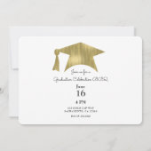 卒業した人を見る2写真お祝い 招待状 (裏面)