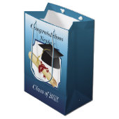 卒業した甥におめでとう ミディアムペーパーバッグ (正面アングル)