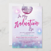 卒業した私の時代の紫の音楽卒業 招待状 (正面)