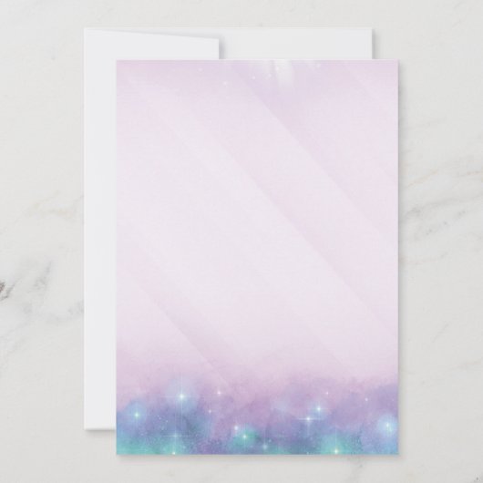 卒業した私の時代の紫の音楽卒業 招待状 (裏面)