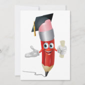 卒業した鉛筆 招待状 (正面)