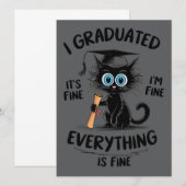 卒業した いいの いいの 全然問題ない 招待状 (正面/裏面)