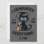 卒業した いいの いいの 全然問題ない 招待状 (正面)