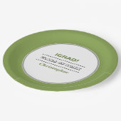 卒業した。卒業パーソナライズされた会 ペーパープレート (アングル)