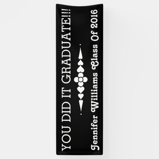 卒業した 横断幕 (縦)