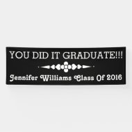 卒業した 横断幕