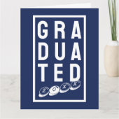 卒業しました。おめでとうございますカード カード (正面)