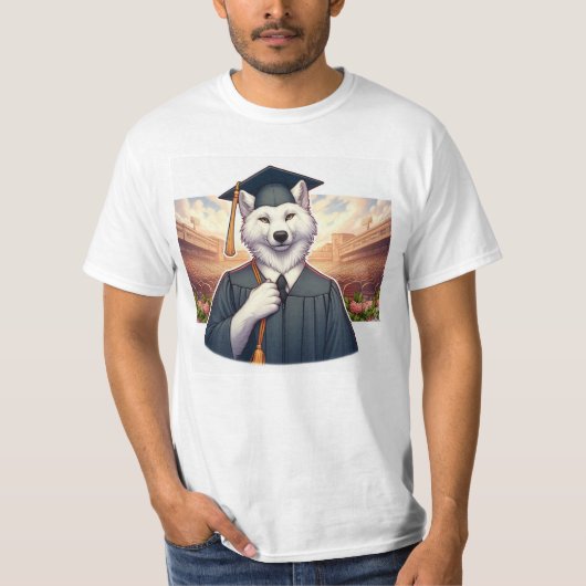 卒業するオオカミ Tシャツ (正面)